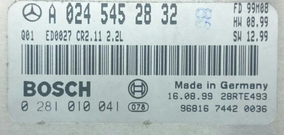 0281010041 A0245452832 CR2.11 1037351333 EDC15C2 MB W210 2.2CDI 1999Y FLASH.rar